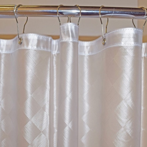 Parquet Clear Shower Curtain