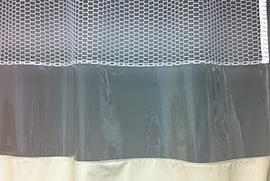 Mesh Top Shower Curtains