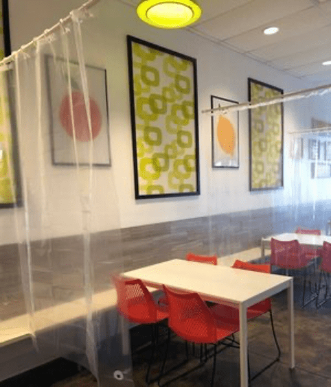 clear plastic safety curtains