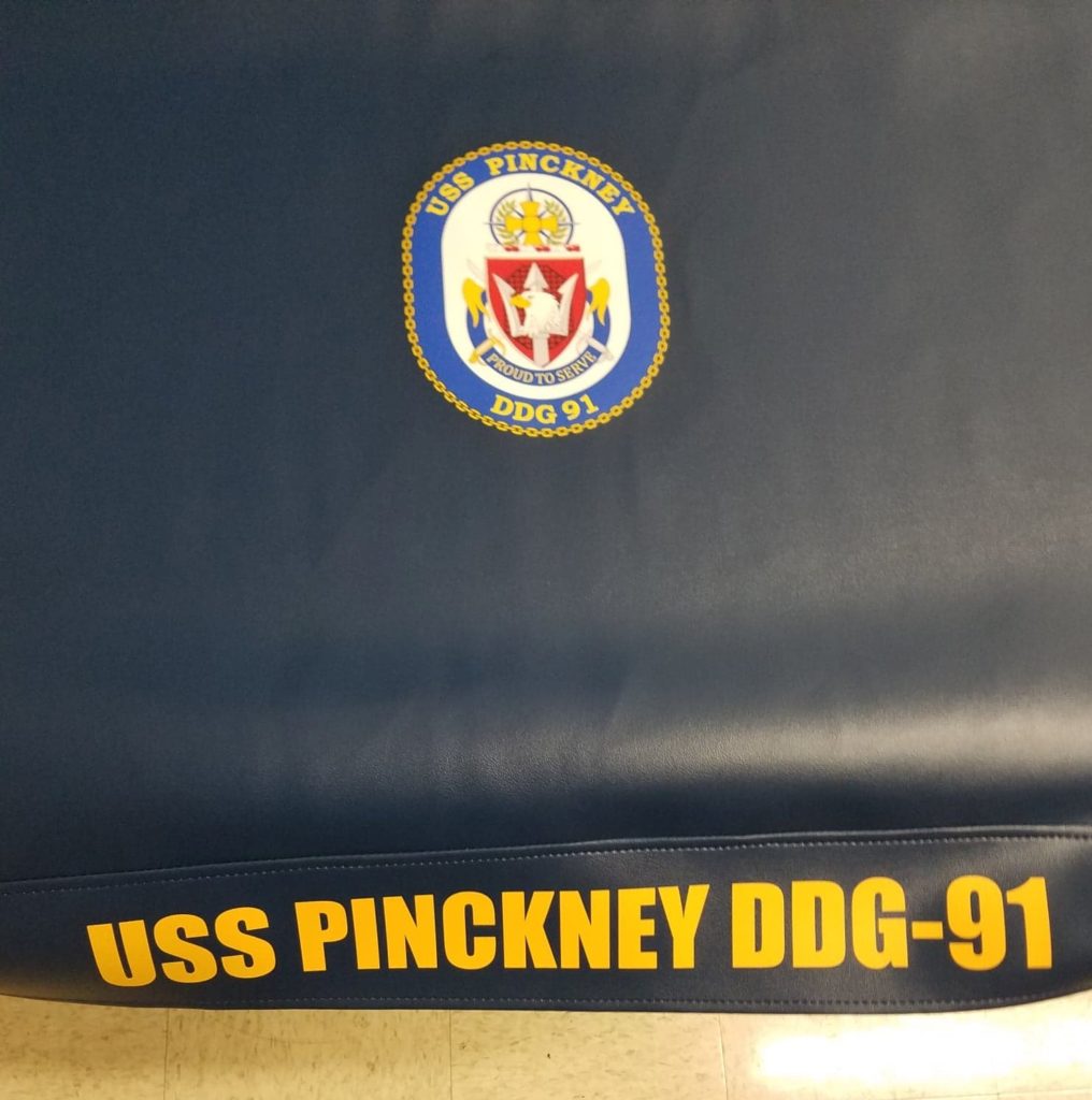 UV Direct Printed Heavy Knit back Vinyl Table Covers Military
