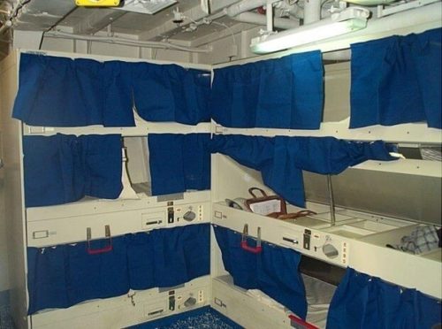 Navy Rack curtains